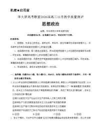 湖北省华大新高考联盟2026届高三上学期11月教学质量测评试题 政治 Word版含解析