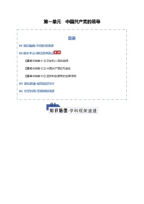 高考政治一轮复习-中国共产党的领导（知识清单）（全国通用）