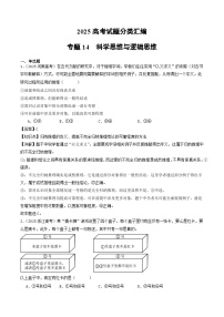 2025年高考政治真题分类汇编专题14  科学思维与逻辑思维