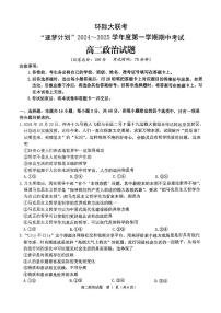 河南省驻马店市环际大联考“逐梦计划”2024-2025学年高二上学期11月期中考试政治试卷（含答案）