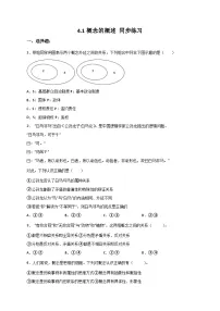人教统编版选择性必修3 逻辑与思维概念的概述精品测试题