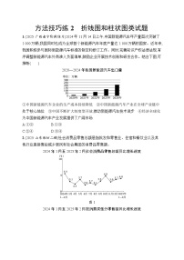 2026届高三政治二轮复习训练：方法技巧练2 折线图和柱状图类试题（含解析）