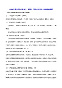 2026年高考政治三轮复习：必修三《政治与法治》主观题答题模板 讲义