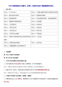 2026年高考政治三轮复习：必修三《政治与法治》易混易错考点讲义
