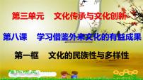 高中政治思品人教统编版必修4 哲学与文化第三单元 文化传承与文化创新第八课 学习借鉴外来文化的有益成果文化的民族性与多样性教学演示ppt课件