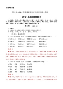 真题重组卷03-【中职专用】冲刺2024年对口高考语文真题重组卷（四川专用）（解析版）