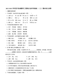 2022-2023学年四川省成都市工程职业技术学校高二（上）期末语文试卷