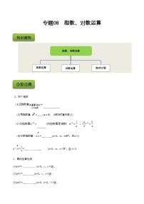 【备战2024年中职高考】中职数学 二轮复习 专题训练 专题08  指数、对数运算-练习