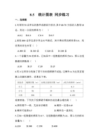 中职数学高教版（2021·十四五）基础模块 下册第8章 概率与统计初步8.5 统计图表巩固练习