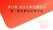 中职政治 (道德与法治)部编高教版(2023)职业道德与法治依法从事民事活动教课内容ppt课件