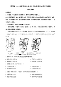 20251月四川省普通高等学校招生考试适应性测试（八省联考）地理试题含解析