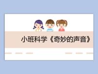 小班科学《奇妙的声音》课件