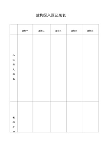 建构区入区记录表