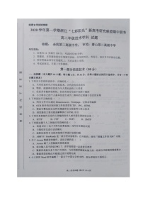 2021浙江省“七彩阳光”新高考研究联盟高二上学期期中联考技术试题扫描版含答案