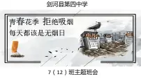 青春花季 拒绝吸烟 世界无烟日,每天都是无烟日——禁烟主题班会课件
