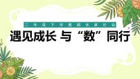 黔西南州贞丰县双乳峰小学-遇见成长 与“数”同行-二年级下数学期末家长会【课件】