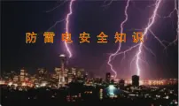 防雷电安全教育 主题班会课件