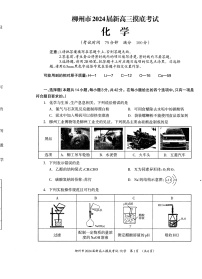 广西壮族自治区柳州市2024届新高三化学上学期开学摸底考试pdf