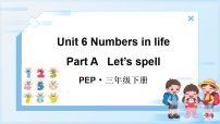 人教版PEP（2024）三年级下册（2024）Unit 6 Numbers in life图文课件ppt