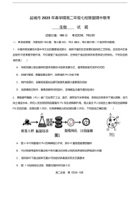 江苏省盐城市七校联盟2024-2025学年高二下学期4月期中考试生物试卷（无答案）
