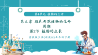 初中生物苏教版（2024）七年级下册（2024）植物的生长获奖教学ppt课件