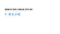 教科版（2024）三年级上册（2024）单元小结教学ppt课件