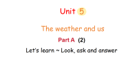 小学人教版PEP（2024）Unit 5 The weather and usPart A教课内容ppt课件