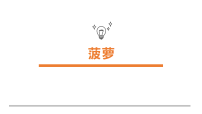 学前教育大班《菠萝》课件