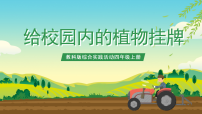 小学综合实践活动教科版四年级上册2 给校园内的植物挂牌评优课课件ppt