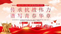 红色党政风纪念抗日战争胜利80周年课件
