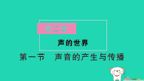 沪科版（2024）八年级全册（2024）声音的产生与传播作业ppt课件