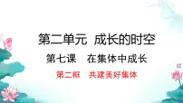 初中政治 (道德与法治)人教版（2024）七年级上册（2024）第二单元 成长的时空第七课 在集体中成长共建美好集体教课内容课件ppt