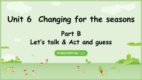 小学英语人教版PEP（2024）四年级上册（2024）Part B背景图课件ppt