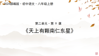 初中语文人教部编版（2024）八年级上册（2024）9*天上有颗南仁东星/王宏甲（新增）集体备课ppt课件