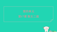 初中语文人教部编版（2024）八年级上册（2024）17*散文二篇教学ppt课件
