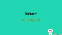 人教部编版（2024）八年级上册（2024）16 白杨礼赞/茅盾说课ppt课件