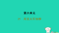 初中语文人教部编版（2024）八年级上册（2024）25*周亚夫军细柳/司马迁课文内容ppt课件