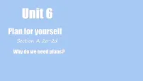 英语八年级上册（2024）Unit 6 Plan for Yourself Section A 2a-2d教课ppt课件