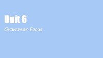 初中英语人教版（2024）八年级上册（2024）Unit 6 Plan for Yourself Section A Grammar Focus课文配套课件ppt