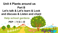小学英语人教版PEP（2024）三年级上册（2024）Unit 4 Plants around us Part B授课ppt课件