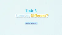 人教版（2024）八年级上册（2024）Unit 3 Same or Different? Section A 2a-2e教案配套课件ppt