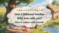 人教版PEP（2024）三年级上册（2024）Unit 2 Different families Part A课文配套课件ppt