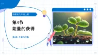 浙教版（2024）九年级上册能量的获得教学课件ppt