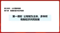 政治 (道德与法治)八年级下册（2024）第三单元 认识国家制度第六课 我国的基本经济制度公有制为主体、多种所有制经济共同发展授课课件ppt