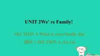 初中英语人教版（2024）七年级上册（2024）Unit 2 We're Family! Section A习题课件ppt