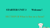 人教版（2024）七年级上册（2024）Unit 3 Welcome! Section B课堂教学ppt课件