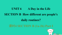 初中英语人教版（2024）七年级上册（2024）Unit 6 A Day in the Life Section B课前预习ppt课件