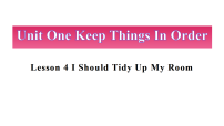 小学英语北京版（2024）三年级下册（2024）Lesson 4 I Should Tidy up My Room完整版ppt课件