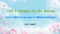 小学英语人教版PEP（2024）四年级上册（2024）Part A教学ppt课件