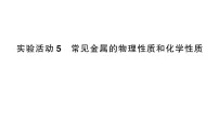 初中化学人教版（2024）九年级下册（2024）常见金属的物理性质和化学性质作业ppt课件
